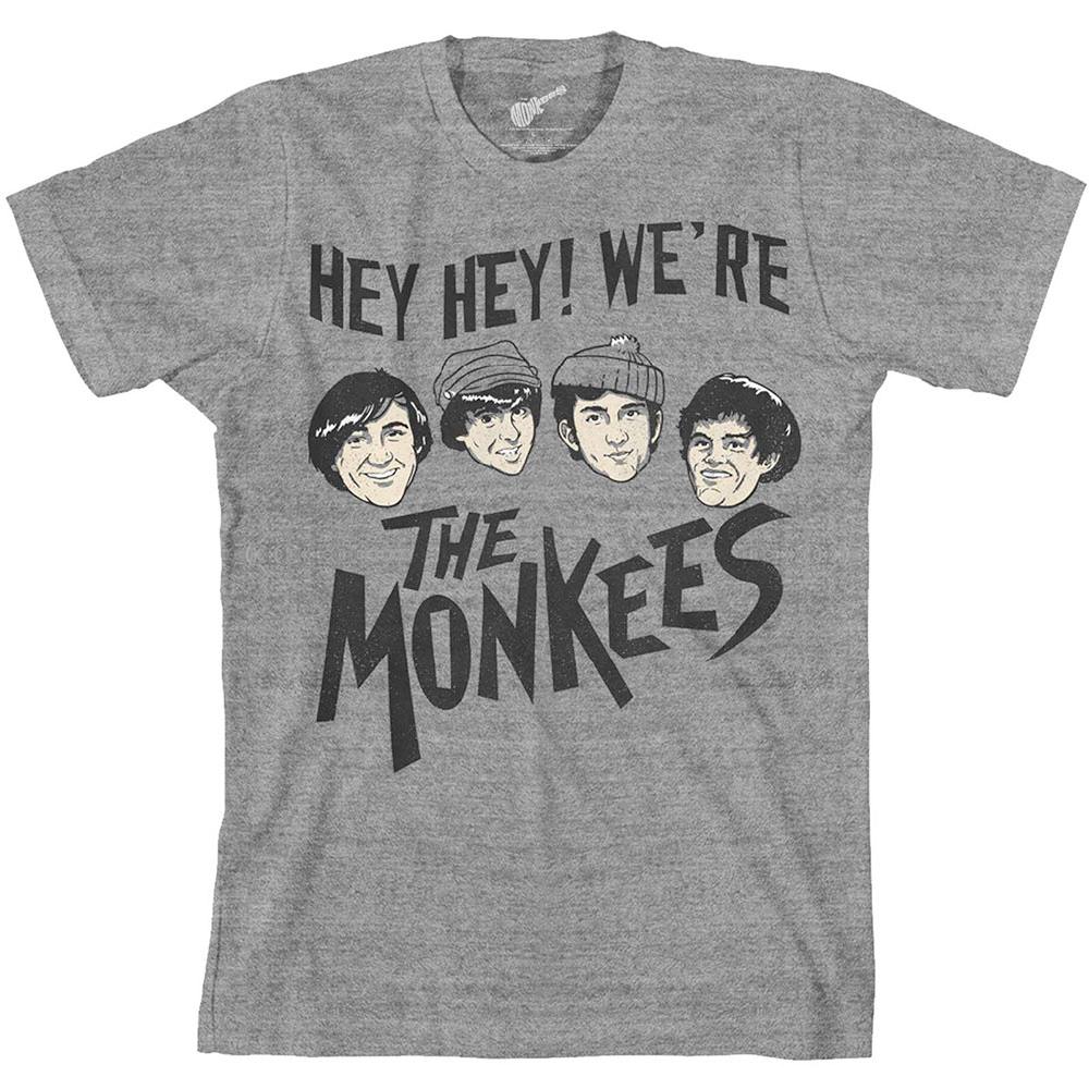 The Monkees - Hey Hey! Mens Tshirt - Grey